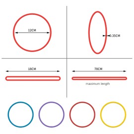 ZZLBZN 25Pcs Large Elastic Rubber Bands, Sturdy Thick & Stretchable Colored Bands, Natural Elastic Bands for School Home Office Supplies Industrial Crafts DIY Everyday Use 180mm