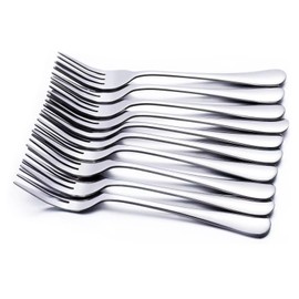 Dinner Forks, GOBOOMAN 12pcs Stainless Steel Cutlery Forks Table Fork Set 8 inches