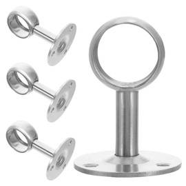 Happyyami Pole Holder, Rod Holder, Rod Hanging, Pipe Hanging Bracket, Fixing Bracket, Stainless Steel, Inner Diameter 1.0 inches (25 mm), Wall Mount, Hanging Rod Holder, Tension Rod Holder, Indoor