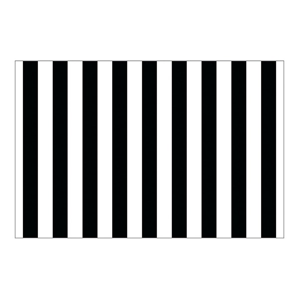 Fun Express - Black And White Striped Backdrop Banner -
