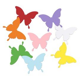 80 pcs Butterfly Shape Cutouts for Classroom, UNIIDECO Bulletin Board Decorations Cardboard Colored Cut Outs, Kid Teachers DIY Crafts Projects Decor Supplies, Cardstock Party Decoration for Wall