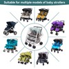 Double Stroller Rain Cover, Waterproof Weather Shield for Side by