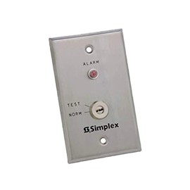 Simplex 4098-9834 Test Station with Key Switch and Red LED Alarm Indicator