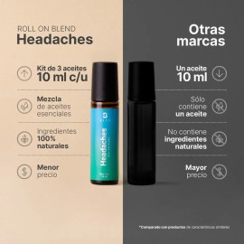 Kit B-Life 3 Aceites Esenciales en Roll-On | 10 ml c/u | Lavanda, Menta y Árbol de Té | Relajación, Energía y Cuidado Natural