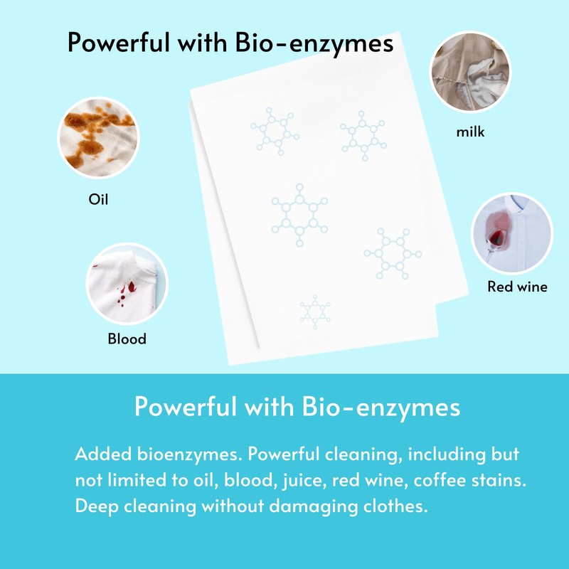 FlowCheer Laundry Detergent Sheets 10 Loads, Fragrance Free, Plastic-Free, Powerful