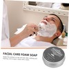 BIUDECO Travel Shaving Soap Men's Peppermint Beard Shave Soap Compact
