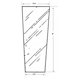 American Mantles Tempered Glass Pane for Outdoor Gaslight; FG900; 02 panes