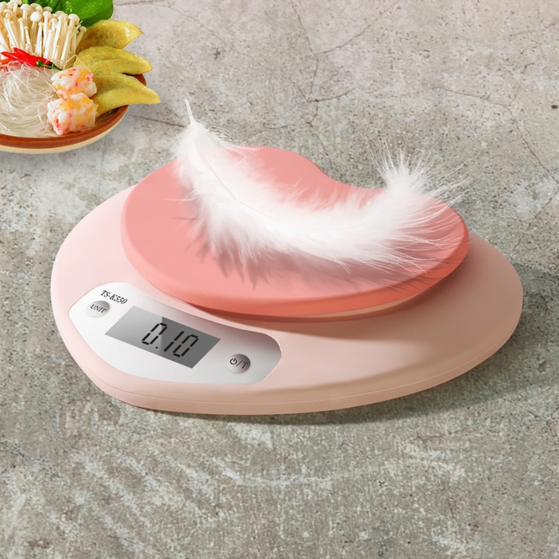 Digital Food Scale HD LCD Display 3 Units Accurate Heart