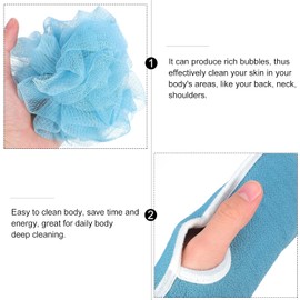 Guantes Exfoliantes de Baño FUOYLOO – Limpieza Profunda Diaria y Doble Cara