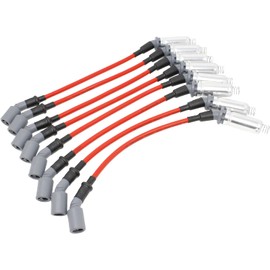 AIP Electronics Dragon FIRE Performance Pro Series Direct Fit 8.5mm 15" 40 Ohm Spark Plug Wire Set Compatible with All LS LT Engines with Katech Valve Covers Replaces MSD 33813 OEM Fit SPW3012-RD