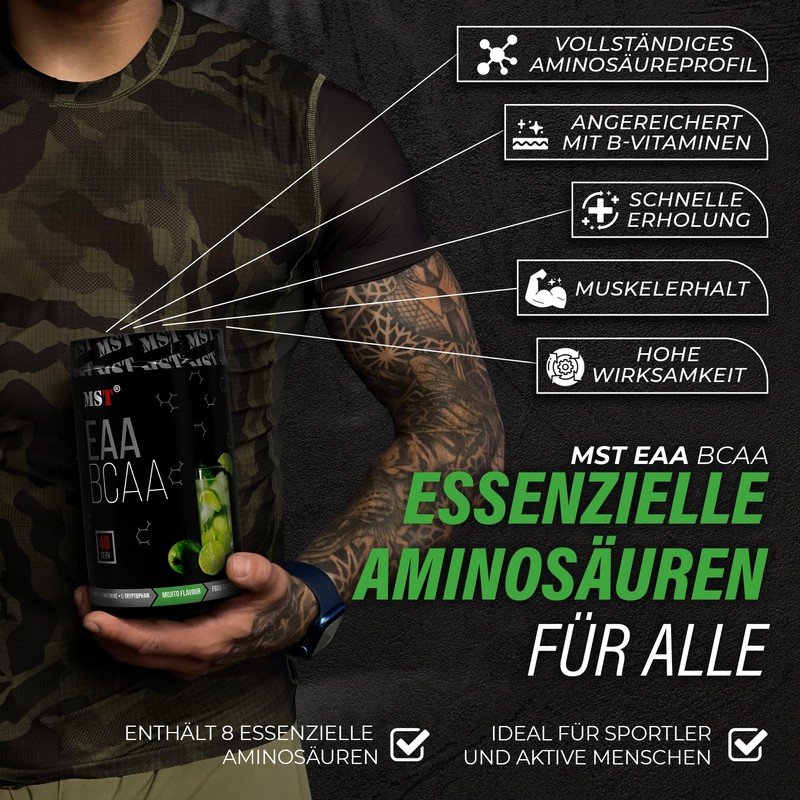 MST EAA and BCAA High Dose Amino Acids | 520