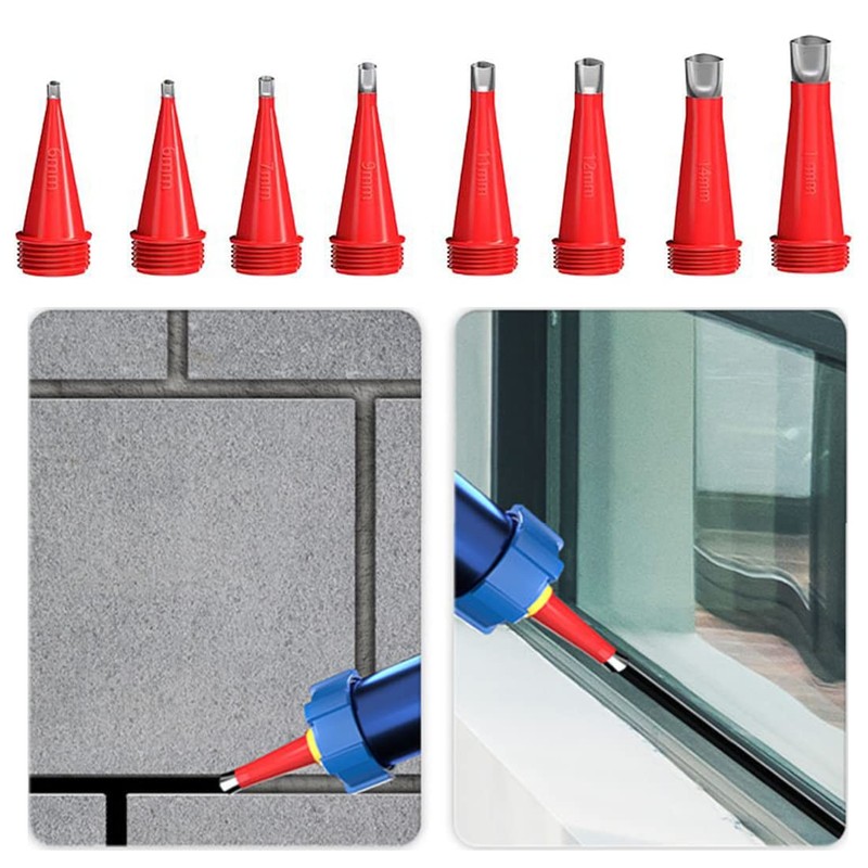 27 Pcs Caulking Finisher Kit, Reusable Caulking Nozzle Coating 15