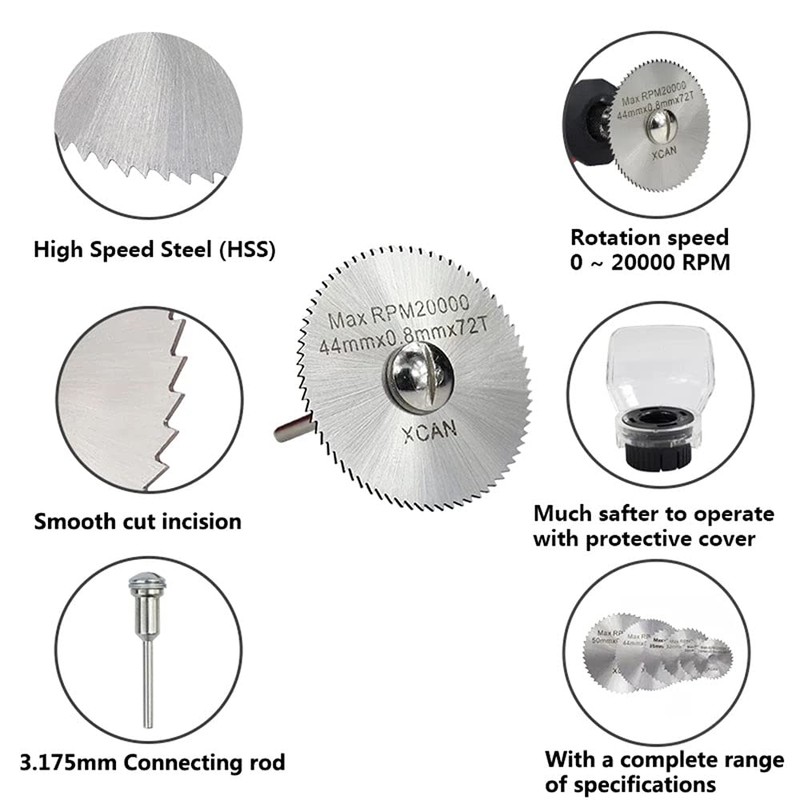 Mini Rotary Tool Accessories Kit 121pcs HSS Drill Bit Diamond