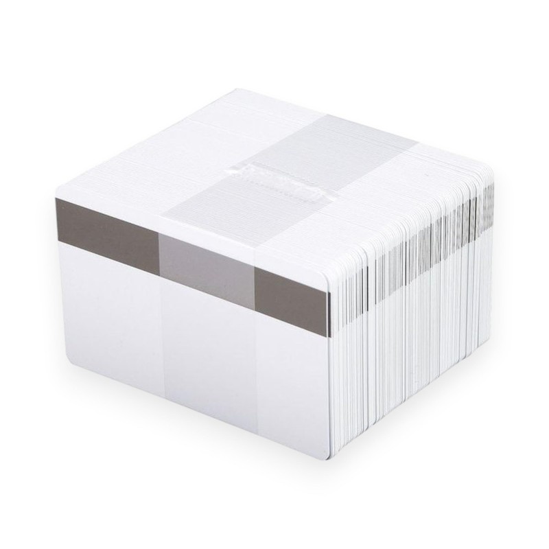 Blank Plastic HiCo Cards 2750oe Unencoded White Hi-Co Cards 100