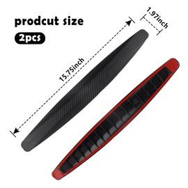 2PCS Bumper Guards for Cars Protector,Anti-Scratch Car Bumper Protector for Front and Rear Bumper Protection,Universal Automotive Exterior Accessories Rear Bumper Guard for Most Cars