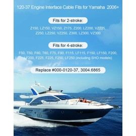 23ft/7m Engine Interface Cable Connects to NMEA 2000 Network Compatible with Yamaha Outboard Engine 2006-2023 Replace #000-0120-37 3004.6865, Longer Version with T-Connector