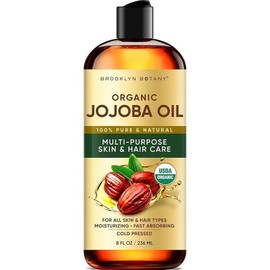 Brooklyn Botany Cold Pressed Organic Castor Oil |For hair skin and face |400 ml (16 ounces) |100% pure and natural |Essential Oils for Aromatherapy and Massage / Brooklyn Botany 냉압착 유기농 캐스터 오일 | 모발 피부 및 얼굴용 | 400ml(16온스) | 100% 순수 및 천연 | 에센셜 오일 아로마테라피 및 마사지용