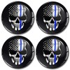 SkinoEu 4 x 60 mm Car Sticker for Hub Caps
