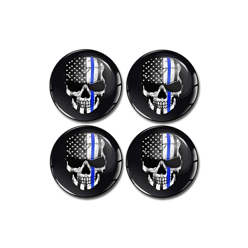 SkinoEu 4 x 60 mm Car Sticker for Hub Caps