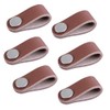 6pcs Leather Furniture Door Handle Modern Europe Style Pull Handle