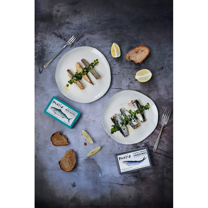Matiz Sardines Lightly Smoked 4.2 oz Imported From Spain (12