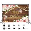 7x5ft Cowgirl Birthday Backdrop Rustic Wooden Western Theme Women Girls