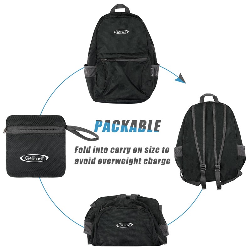 G4Free 20L Ultra Lightweight Foldable Backpack Packable Water Resistant Daypack