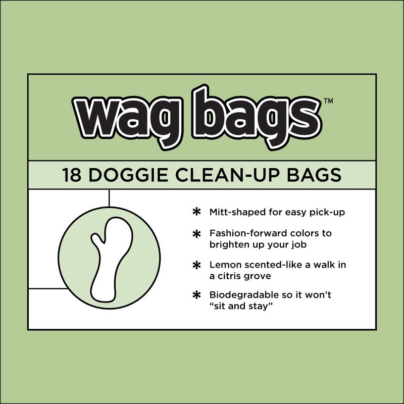 Otis and Claude Wag Bags Doggie Cleanup Bags - 18
