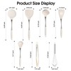 Premium White Silicone Cooking Utensils Set-Non-Toxic, Heat Resistant, BPA Free