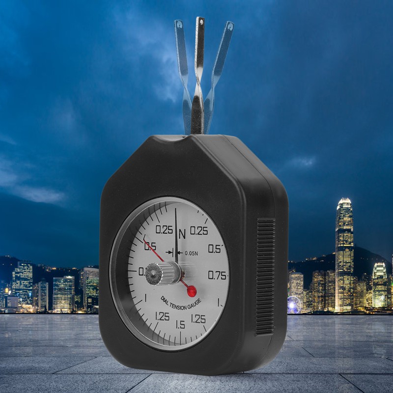 Plastic Double Pointer Dial Type Tensiometer Tension Force Analog Meter