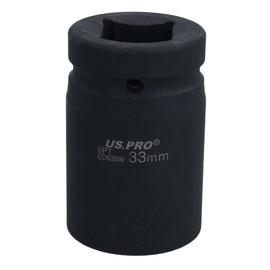 AB Tools 1" Drive 33mm Deep Metric Impact Socket 6 Sided Single Hex