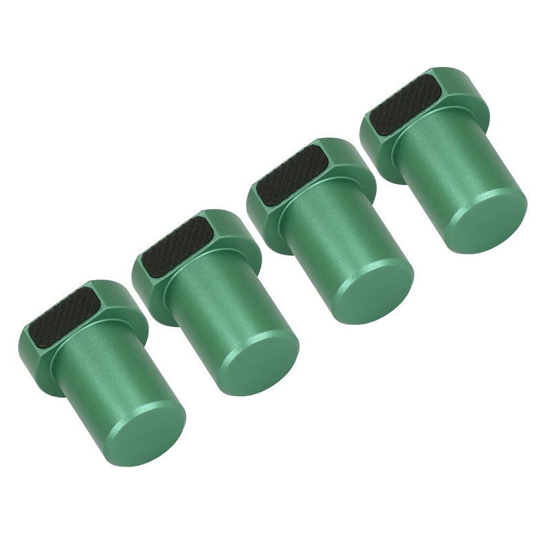 4 Pcs 19mm Bench Dog Green Aluminum Alloy Workbench Peg