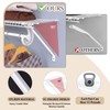 3-Pack 12-Inch Support Brackets for Wire Shelving Wire Shelf Brackets