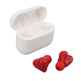 Heart Shaped Earbuds, Noise CancellingEarphones with HiFi Stereo Sound, Long Battery Life and Wide Compatibility