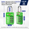 SURE LOCK TSA Approved 4-Digit Resettable Combination Luggage Locks with