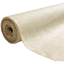 A-Express Natural Pure 100% Linen Fabric Soft Material Vintage Dressmaking Fashion Flax Bag 140cm Wide - Half Metre 50cm x 140cm Natural