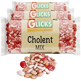 Glicks Cholent Mix Beans 16oz (3 Pack) | Also Perfect for Chili, Stews, and More