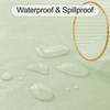 Wondwrla Rectangle Tablecloth, Vinyl Tablecloths with Flannel Backing, Waterproof Wipeable