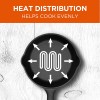 Commercial Chef 6.5 Inch Cast Iron Skillet, Black