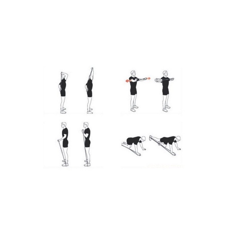 Inditradition High Resistance Pilate Flexbands | Toning Belt Tube Exerciser