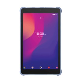 iShoppingdeals Alcatel Joy Tab 2 TPU Case, Semi-Transparent Protective Cover with Texture for Alcatel Joy Tab 2 Tablet 8 inch 2020 Release (Model 9032Z) (Light Blue)