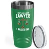 Flairy Land Lawyer Green Tumbler 20 Oz - I Don't
