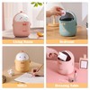 TUHNHGD Mini Rubbish Bin with Lid, Cute Cartoon Table Rubbish