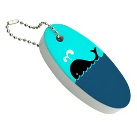 GRAPHICS & MORE Whale Of A Time Floating Keychain Oval Foam Fishing Boat Buoy Key Float