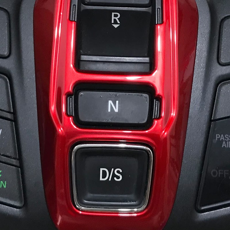 ruihe RED Car Gear Shift Knob Console Panel Trims Cover