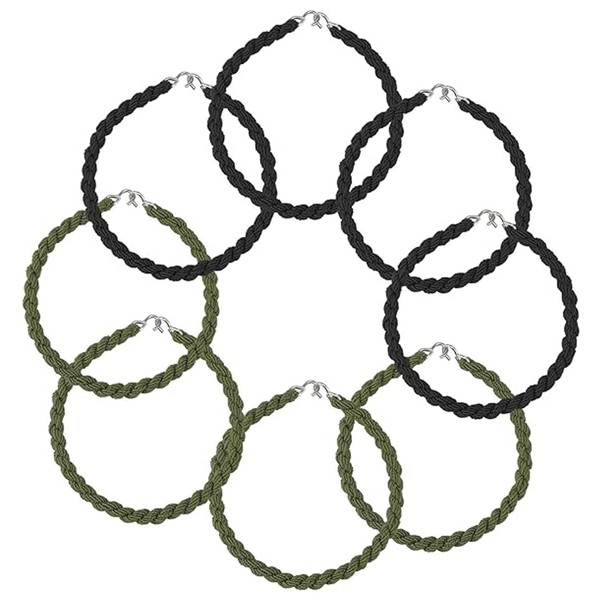 IUFDGHN 8PCS Elastic Boot Bands, Military Boot Straps, Elastic Boot