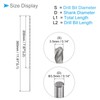 CoCud Extra Long Twist Drill Bit, 0.14 inch (3.5 mm)