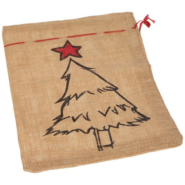 Riffelmacher 19563 Jute Sack Tree, Size 25 x 35 cm,