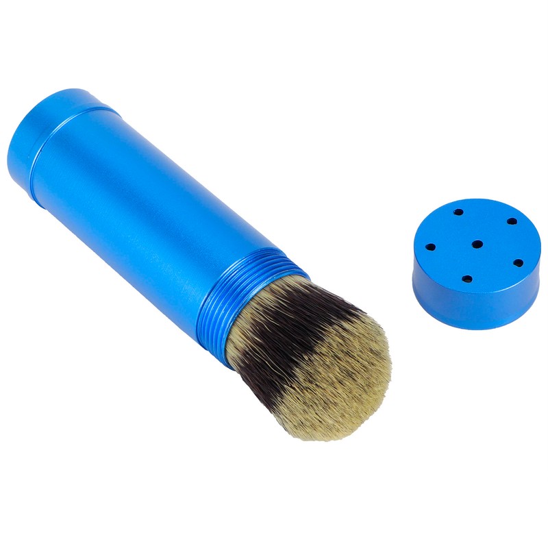 Men Portable Beard Brush Travel Facial Cleaning Foaming Shaving Brush