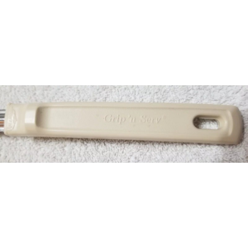 Vollrath 62165 3 oz. Ivory Perforated Stainless Steel Spoodle®